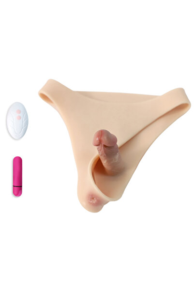 My Keyf Strap On Pussy İçi Boş Çamaşır Şeklinde Belden Bağlamalı 10 Modlu Uzaktan Kumandalı Titreşimli