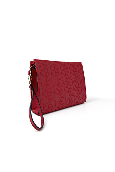 GLONDY Sasha Faux Leather Star Patterned Clutch Women's Portfolio Handbag