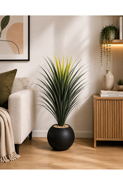 N.zone 85cm High Artificial Cactus Plant with 20cm Wide and 17cm High Black P...
