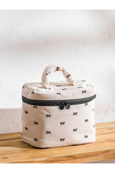 LC Waikiki Bow Pattern Makeup Bag