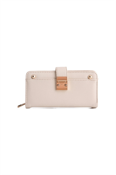 Armine Pia Leather Wallet 25Yd7003 Cream