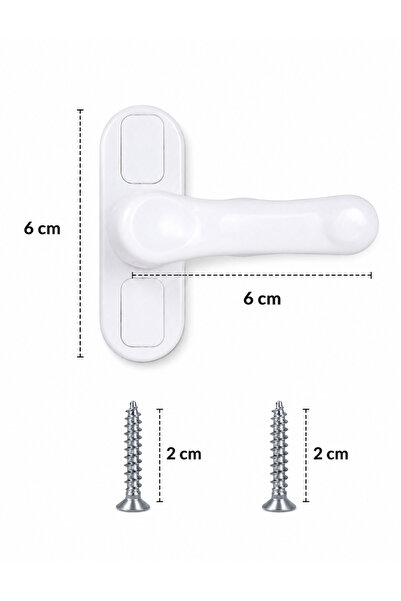 CinaMax PVC Pimapen Pencere Cam Balkon Kapısı Güvenlik Emniyet Kilidi 1 Adet ...