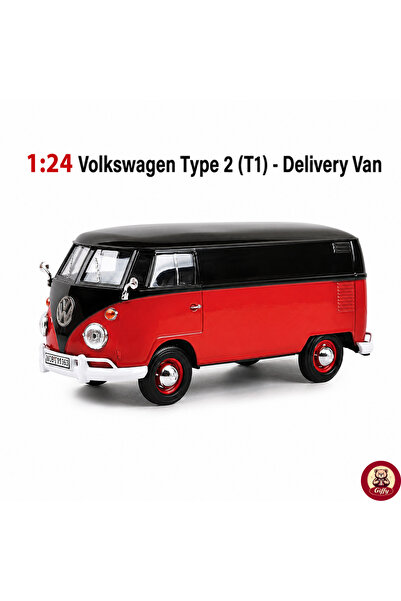 giffy 124 Volkswagen Type 2 (T1) - Delivery Van Model Die Cast Model Araba Ku...