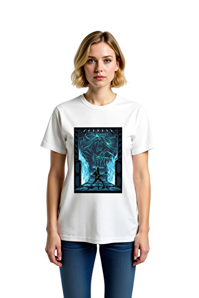 PayBuy Tricou imprimat cu design de chitară cu schelet cu coarne pentru femei...