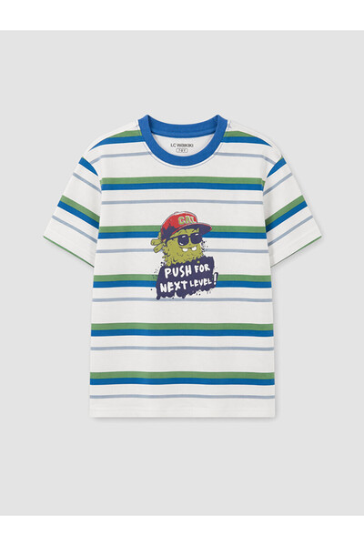 LC Waikiki Lc Waikiki Crew Neck Striped Boys' T-Shirt