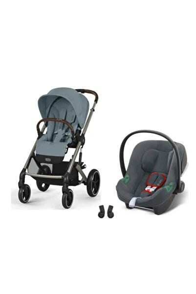 Cybex Balios S Lux Travel Sistem | Taupe Stormy Blue & Aton Steel Grey
