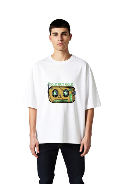 PayBuy Old but Gold Design Printed Men's Oversize T-Shirt