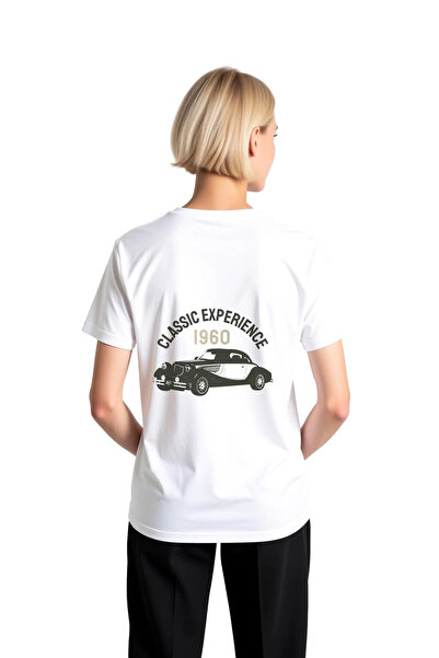 PayBuy Women's Retro Automobile Printed Short Sleeve T-Shirt 100% Cotton Nost...