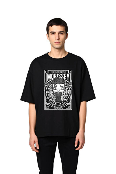 PayBuy Ανδρικό μπλουζάκι με στάμπα Music Icon Oversize, 100% βαμβάκι, άνετη ε...