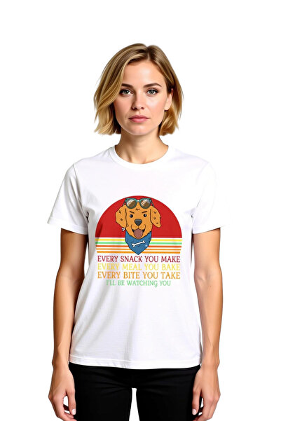 PayBuy Women's Humor Printed Pet Surveillance Themed Relaxed Fit Short Sleeve...