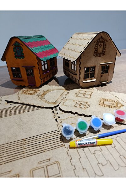 Gülcan tasarım. Ahşap maket ev.