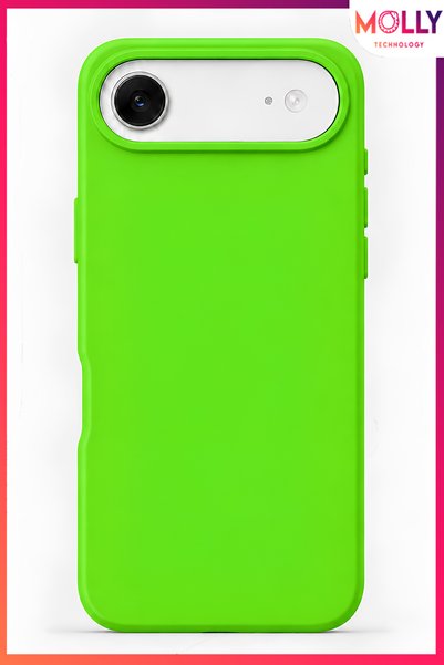 Molly Chartreuse Liquid Velvet Matte Silicone Case for iPhone 17 Air