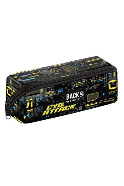 Derform Penar BackUp7, 24x8x8 cm, model cyber attack, cu 1 compartiment, PB7K50