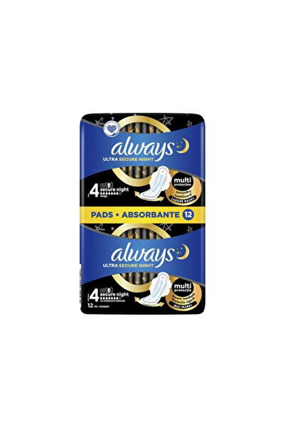 Always Absorbante Igienice - Duo Ultra Secure Night, marimea 4, 12 buc