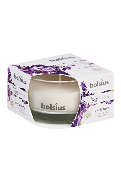 Bolsius Set 2 x Lumanare Parfumata True, in Pahar Mediu, So Relaxed Lavanda s...