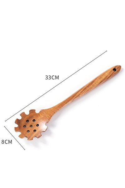 STARSTAR Long-handled noodle strainer with serrated edges, suitable for pasta...