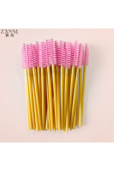choice2 50pcs GoldPink 5/50pcs Eyelash Brush Makeup Brush Mascara Wands Eyela...
