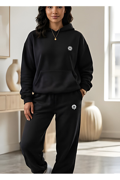 EFFRENATU Unisex Character Hooded Sweatshirt Set - Face and All-Over Surface ...