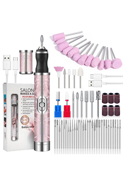 Choice10 Pink-Super-Set LULAA Rechargeable Electric Nail Drill Machine Cordle...
