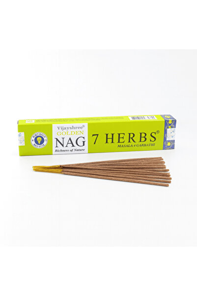 craftmystic Betisoare Parfumate Golden Nag 7 Herbs - Aroma Sacra, Curatare En...