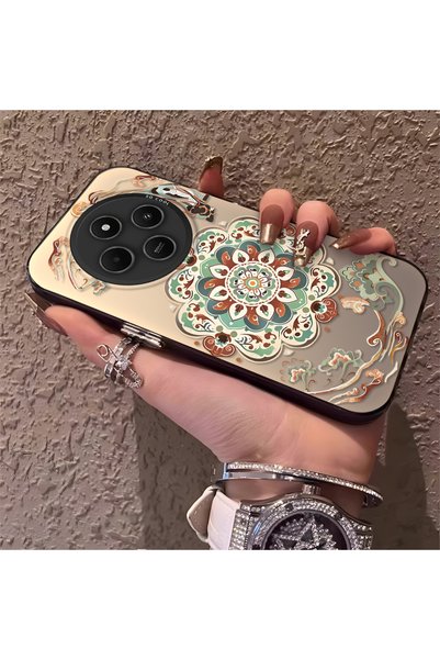 CHICASELUX غطاء هاتف سيليكون بتصميم دونهوانغ التقليدي متوافق مع ريدمي 14C 4G/...