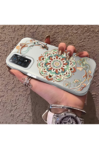 CHICASELUX Redmi Note 11 Pro 4G/5G Uyumlu Geleneksel Dunhuang Motifli Silikon...
