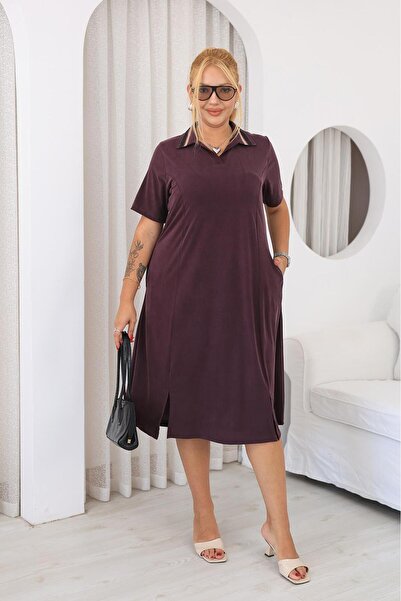 Siyezen Plus Size Modal Tencel Fabric Dress