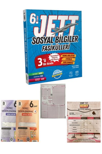 Ünlüler Karması 6. SINIF JETT SOSYAL BİLGİLER FASİKÜL + KAFA DENGİ DENEME + O...
