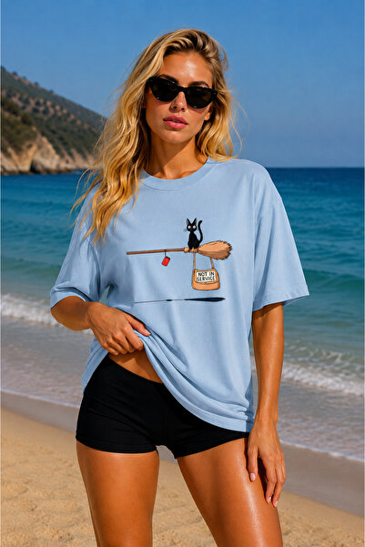 FECCY Premium Not In Service Τυπωμένο Oversize Γυναικείο T-Shirt Ανδρικό T-Sh...