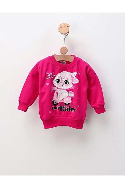 MiniKids Bluza flausata iepuras ciclam by FDY