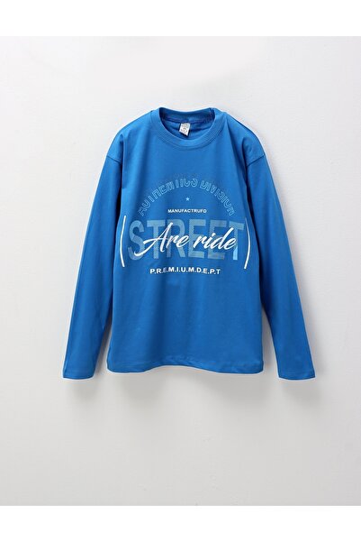 MiniKids Bluza subtire Street Ride, albastru
