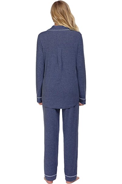 Ekouaer Pajamas Women's Long Sleeve Sleepwear Soft Button Down Loungewear Pjs...