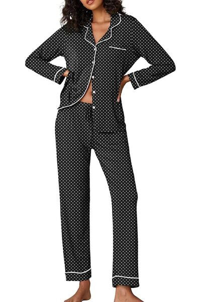 Ekouaer Pajamas Women's Long Sleeve Sleepwear Soft Button Down Loungewear Pjs...