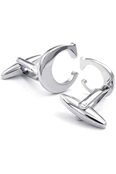honeyfoam HONEY BEAR Cufflinks Initial Alphabet Letter for Mens Wedding Forma...