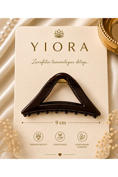 yiora مشبك مثلث الشكل من الأسيتات عالي الجودة مستورد، قوي التثبيت/مضاد للانزل...