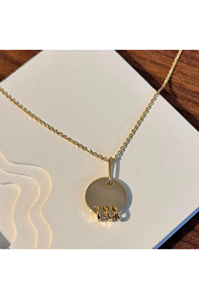 FLORAL İSTANBUL Plate Gold Necklace
