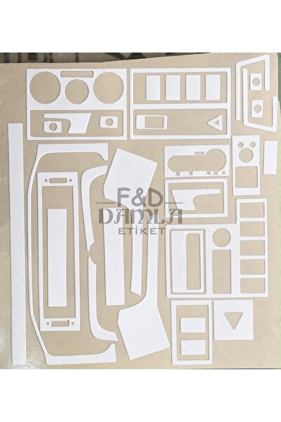 FD Damla Etiket Volkswagen Transporter T4 Dashboard Console Trim Front Chest ...