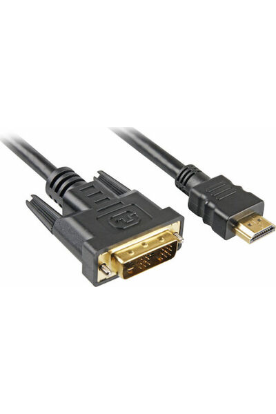 SHARKOON Καλώδιο DVI-D αρσενικό σε HDMI αρσενικό 3μ Μαύρο ()