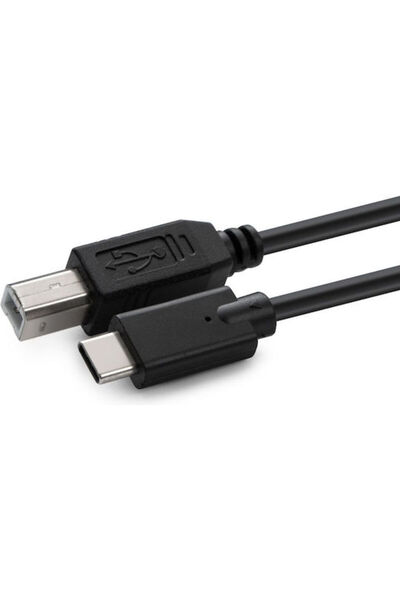 MicroConnect Καλώδιο USB 2.0 USB Type-C Αρσενικό - USB-B Μαύρο 5μ