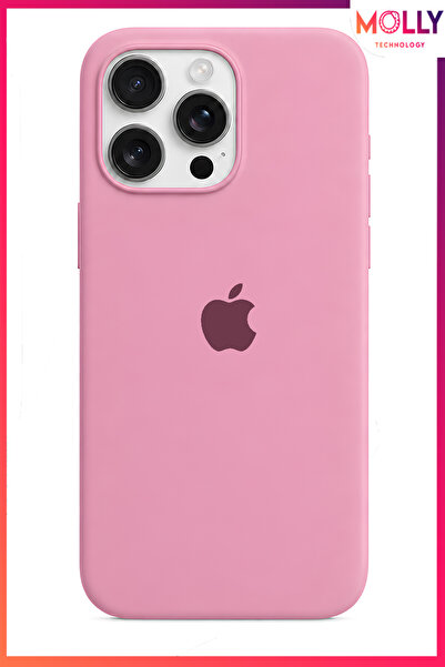 Molly iPhone 15 PRO MAX İçin Pamuk Şeker Lansman Soft İçi Kadife Silikon Kılıf