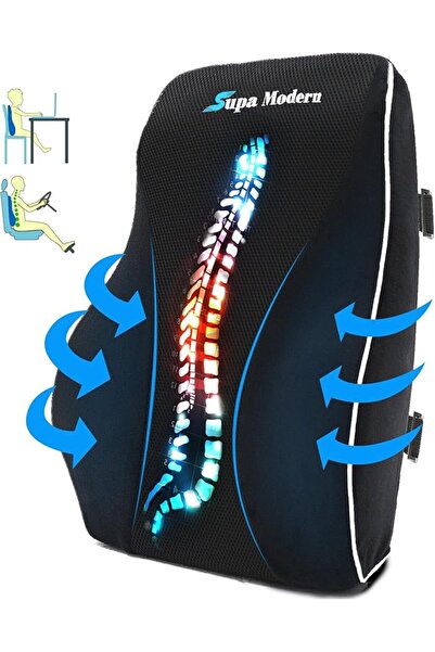 Supacaz Lumbar Support Pillow for Office Chair and Car Seat Back Support Memo...