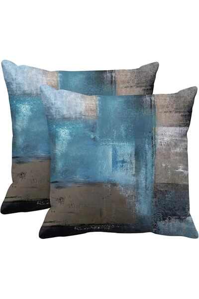 Britimes Throw Pillow Covers Modern Home Art Decor, 18 x 18 Inches Set of 2 P...