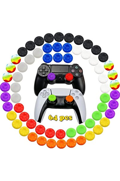 GENERAL 8pcs Joystick Grip for Ps5 Ps4 Controller, Silicone Thumb Grips Caps ...