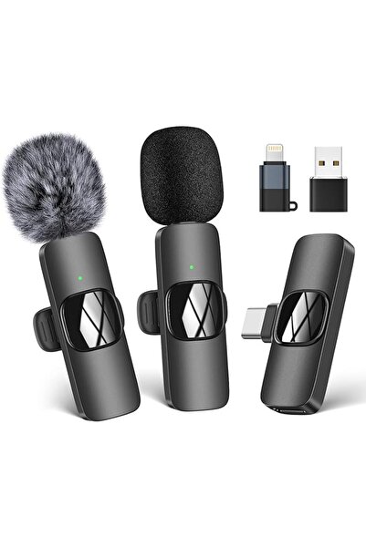 GENERAL Wireless Lavalier Microphone for iPhone iPad, Plug-Play Wireless Mic ...