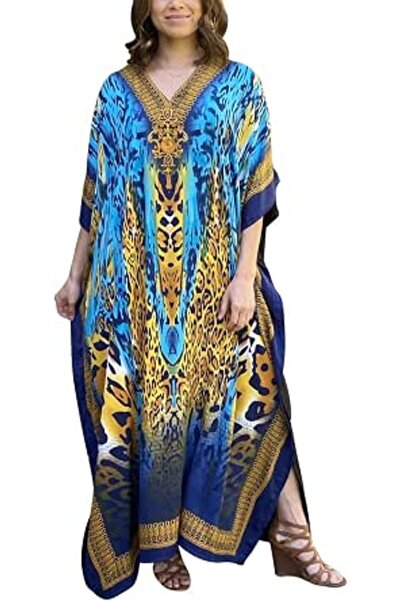 YouKD Women's Summer Long Kaftan Maxi Bohemian Dress Beach Coverups Bikini Ro...