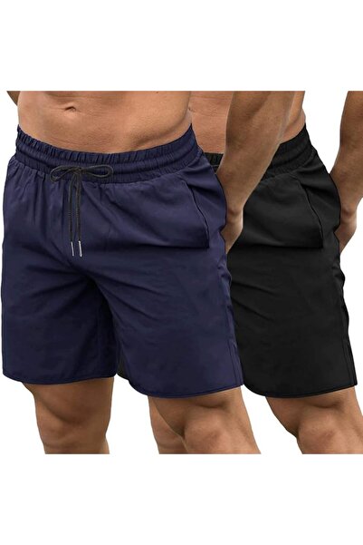 COOFANDY Men's 2 Pack Gym Workout Shorts 7 Inch Quick Dry Athletic Shorts Lig...