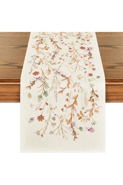 Generic Brand Tablecloths - Table Runners - Floral Pattern Table Runners - Vi...