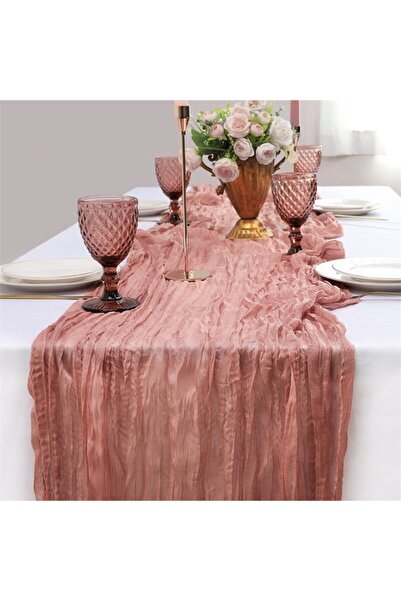 Generic Brand Bohemian style gauze table runner, mesh decoration, kitchen din...