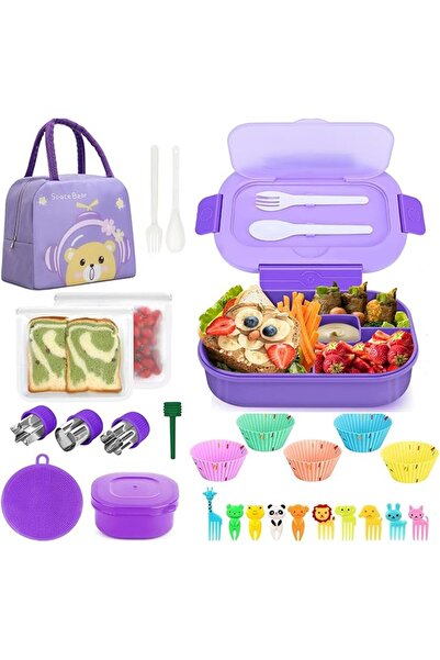 GENERAL Mylindde Bento Box, Stainless Steel Double Layer Lunch Box, Leakproof...
