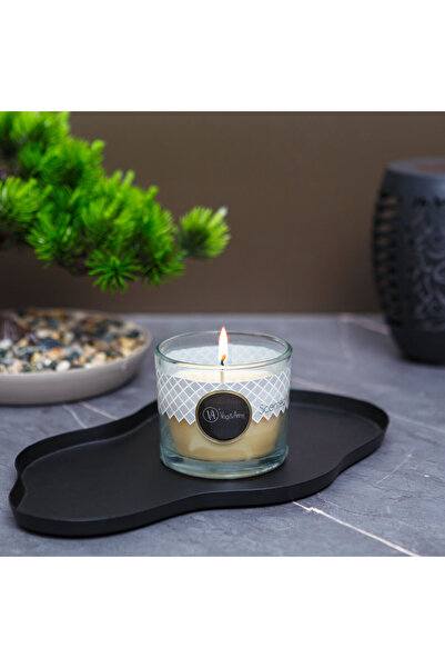 Alista Home Lumânare parfumată, Vanilie Picantă 70 g, aromă de vanilie și con...